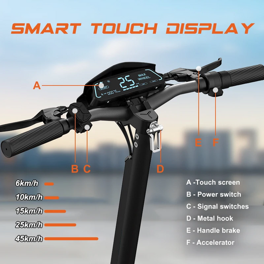 KEPOW F1 800W Foldable Electric Scooter, 45KM/H, 48V 15Ah