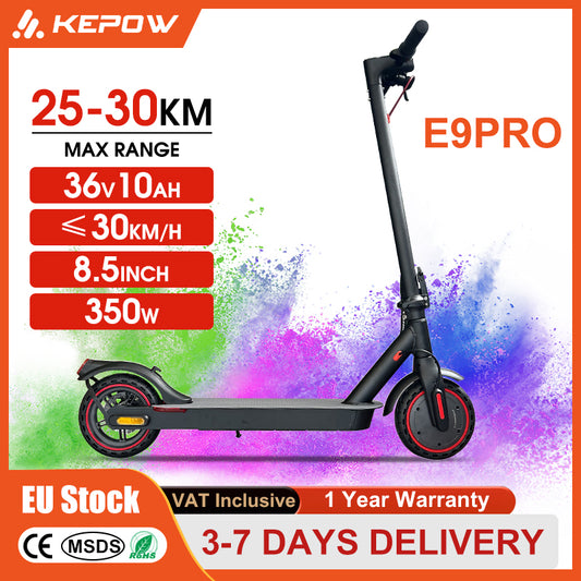 KEPOW E9 Pro Electric Scooter | 350W Motor | 36V 10.5Ah | 30KM Range