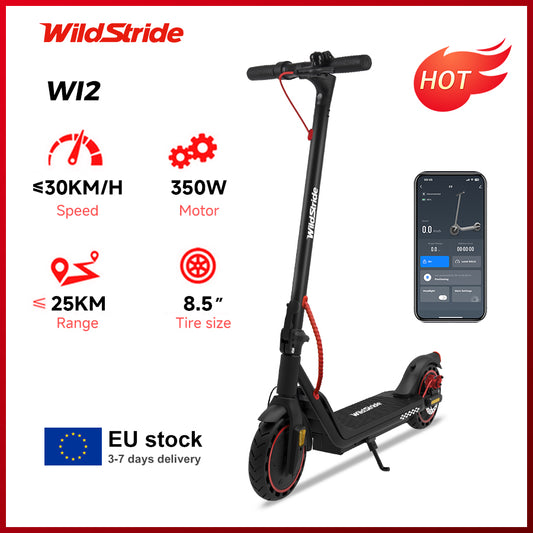 WildStride WI2 350W Foldable Electric Scooter, 25KM/H, 30KM Range