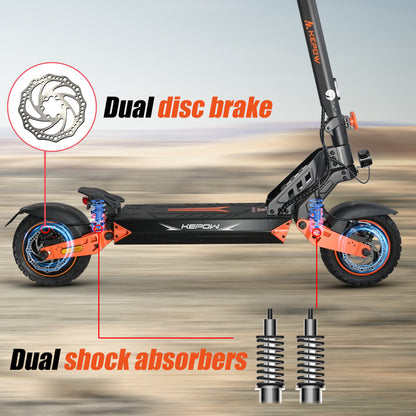 KEPOW K2 Max 1000W Electric Scooter, 50KM/H, 48V 20Ah