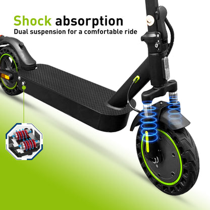 KEPOW Monopattino Elettrico Pieghevole 500W | Autonomia 45KM, Velocità 35KM/H | Pneumatico 10" Honeycomb & APP Intelligente per Mobilità Urbana