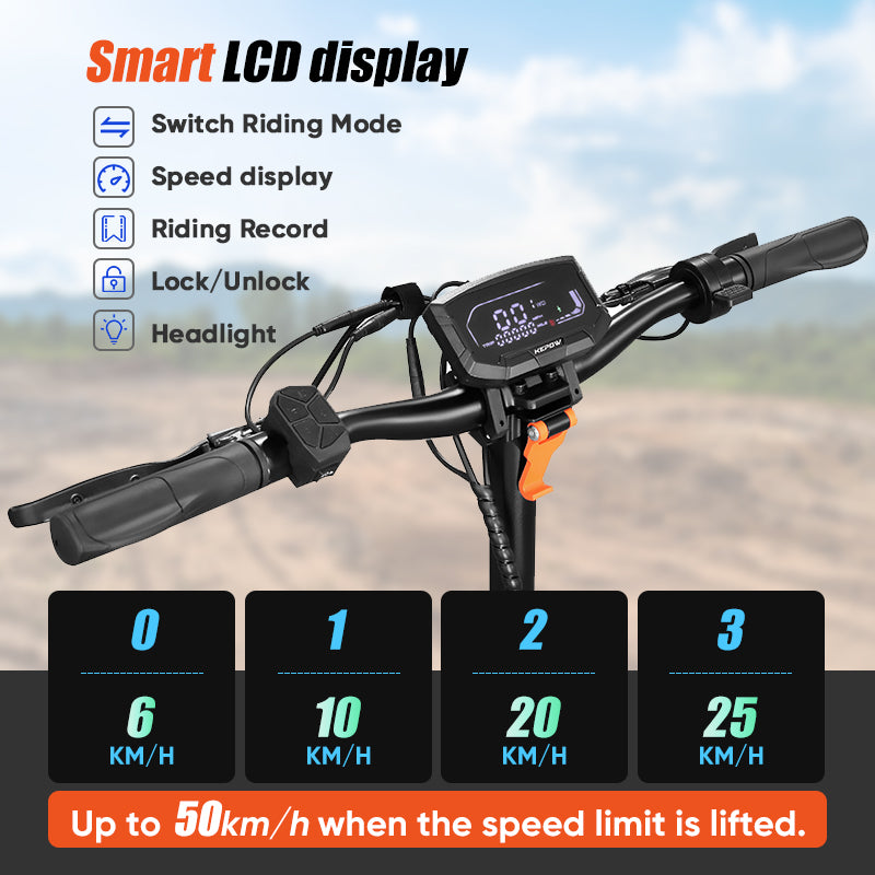 KEPOW K2 Max 1000W Electric Scooter, 50KM/H, 48V 20Ah