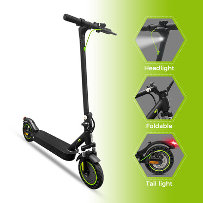 KEPOW Monopattino Elettrico Pieghevole 500W | Autonomia 45KM, Velocità 35KM/H | Pneumatico 10" Honeycomb & APP Intelligente per Mobilità Urbana