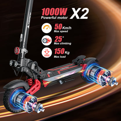 KEPOW K2 Master Dual 1000W Off-Road E-Scooter